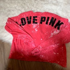 PINK long sleeve T shirt